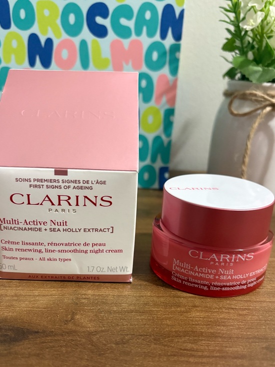 Clarins Other - Clarins Multi-Active Nuit Night Cream Moisturizer for Lines, Pores, Glow 1.7oz